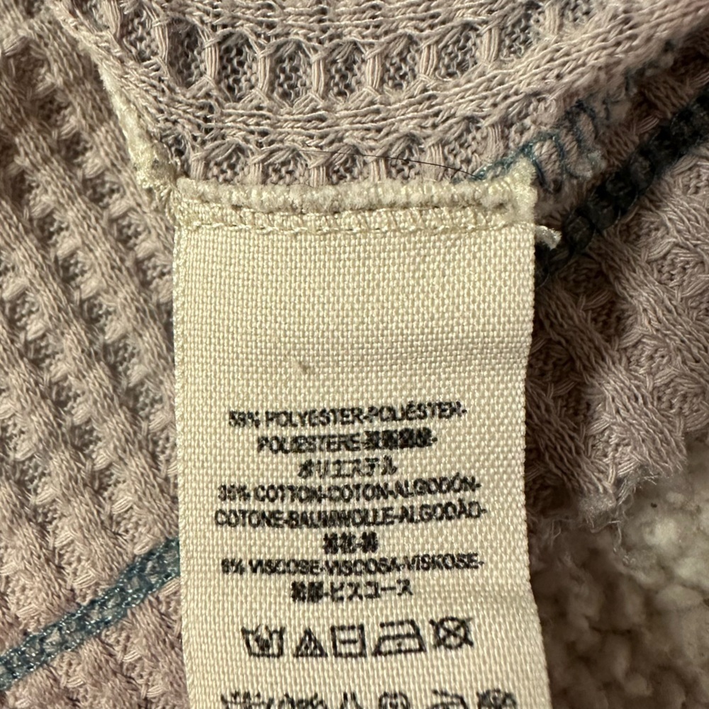 Free People Dahlia Thermal Long Sleeve Top - Lavender - Picture 9 of 12